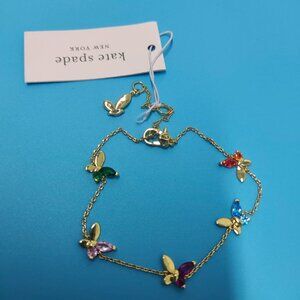 Kate Spade. social butterfly multi color bracelet